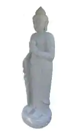  Product image 2 of the product “Standing Buddha with Lotus Flower, in the sizes from 120cm to 180cm, Natural finish ”